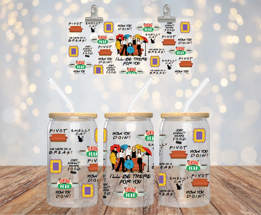 16 OZ LIBBY GLASS CUP WITH BAMBOO LID/STRAW